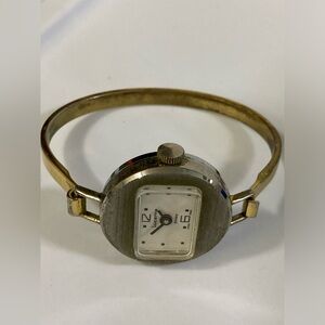 Vintage Lucerne silver & gold tone bracelet watch, PARTS OR RESTORE, swiss made